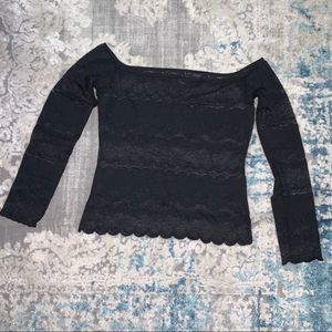 Gianfranco Ferre Lace Off the shoulder top